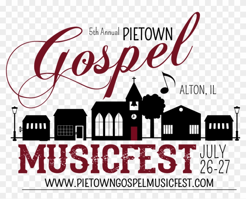 Pietown Gospel Music Fest - Calligraphy Clipart #4889914