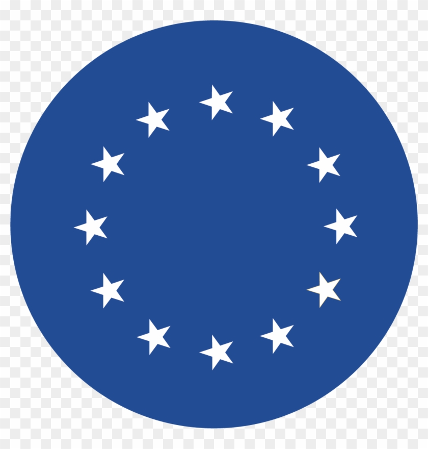 Euro-01 - Circle Of 13 Stars Clipart #4890211