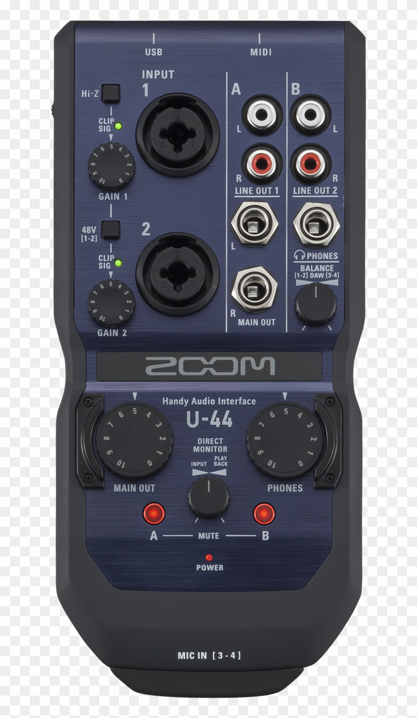 Zoom U 44 Handy Audio Interface Clipart