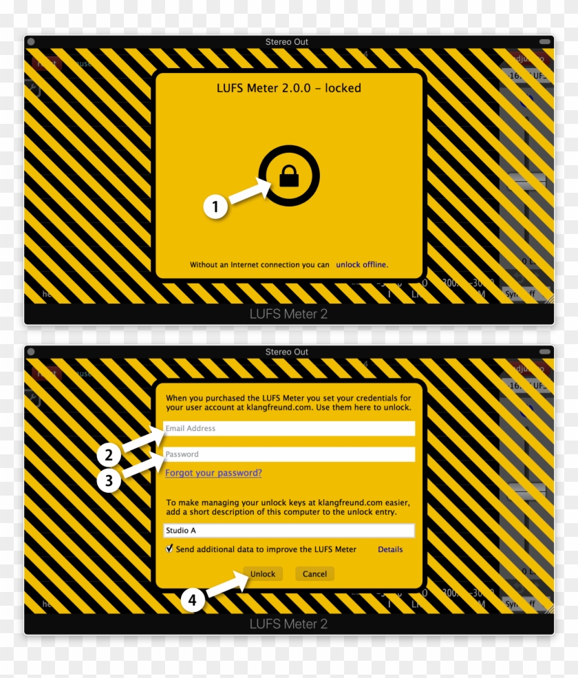 Click The Lock Icon - Circle Clipart