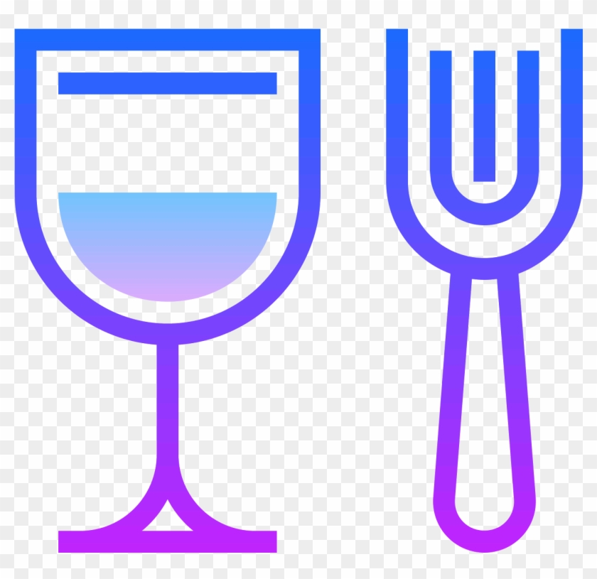 This Icon Contains A Glass And A Fork , Png Download Clipart #4892456