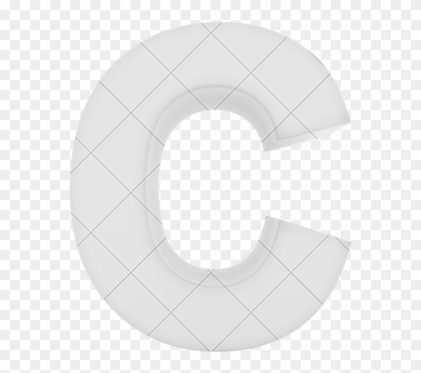 3d Letter C Png - Circle Clipart