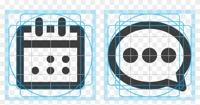 All Icons Were Created In Ai Following A Same Grid - Circle Clipart
