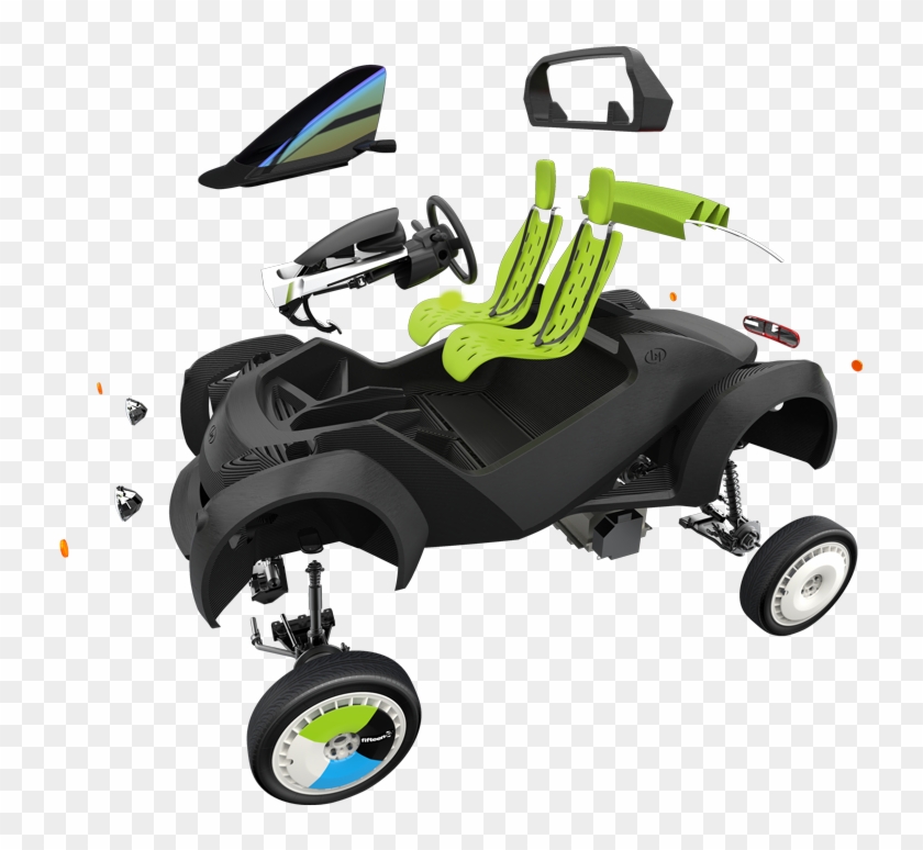 Strati - 3d Printed Ride On Car Clipart