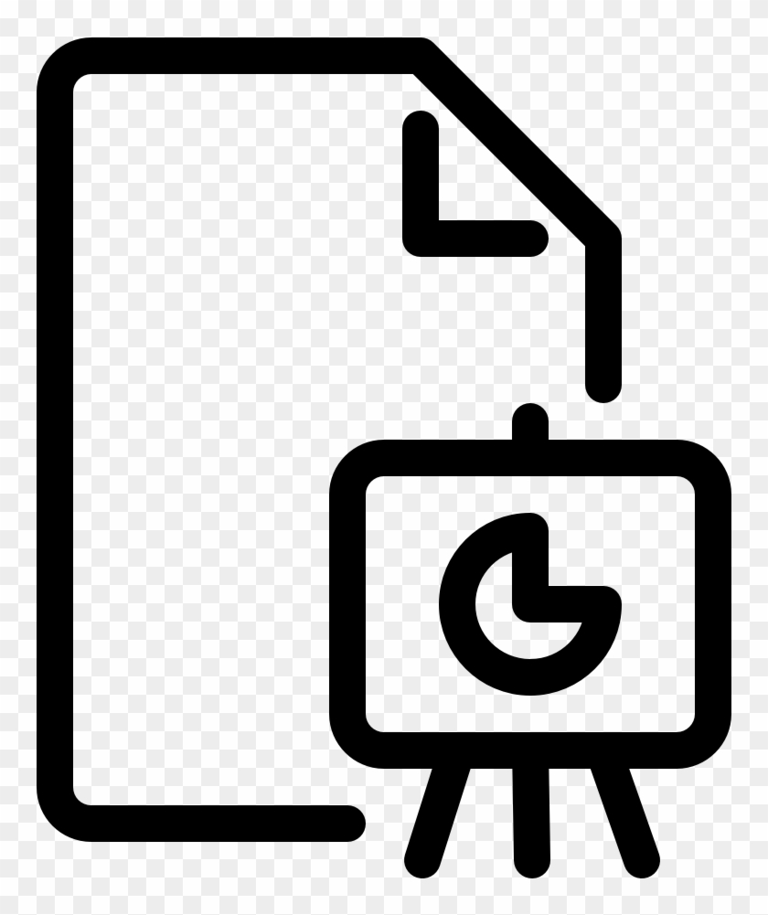 Presentation Document Type Presentation - Attachment Icon Clipart #4893573