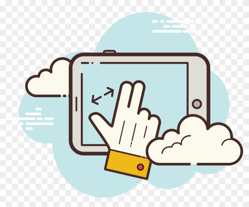 Tablet Zoom Icon - Icon Clipart #4894560