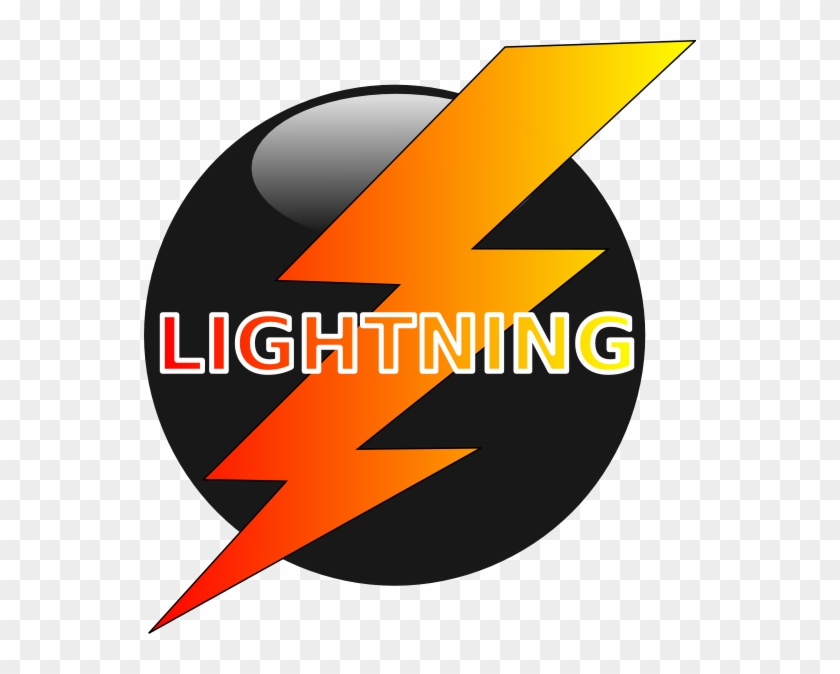 Orange Lightning Bolt Clipart