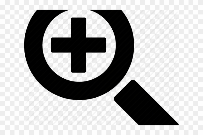 Search Icon Zoom - Cross Clipart #4894801