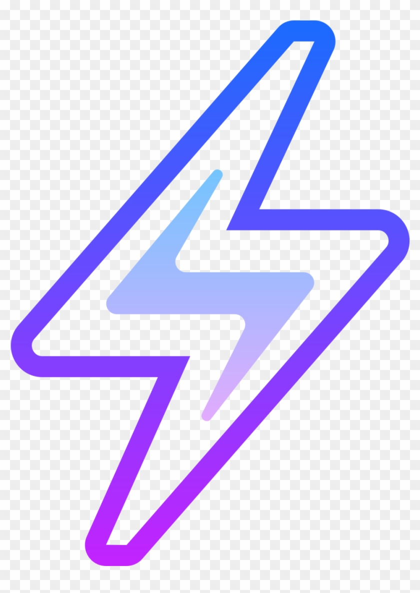 Lightning Bolt Icon - Icon Clipart #4894807