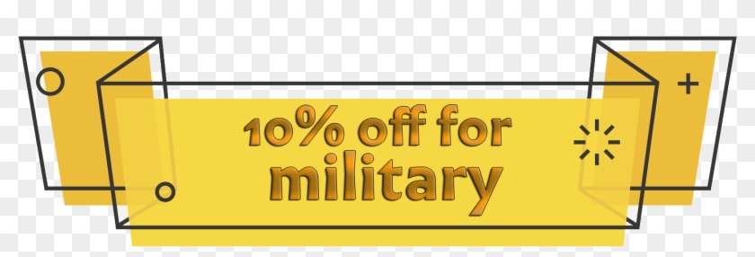 10 Off Military Yellow - Signage Clipart #4894852