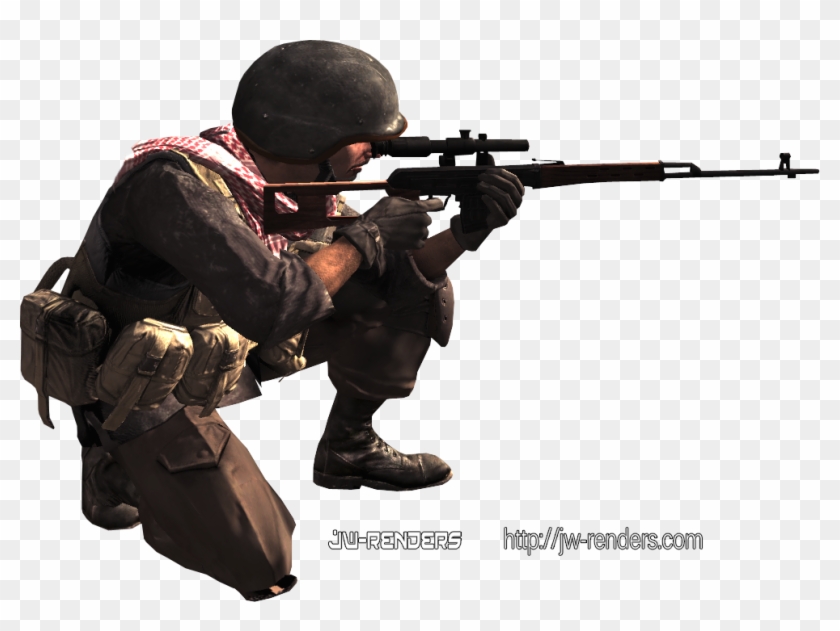 Call Of Duty Ghosts Sniper Png For Kids - Cod4 Png Clipart #4895800