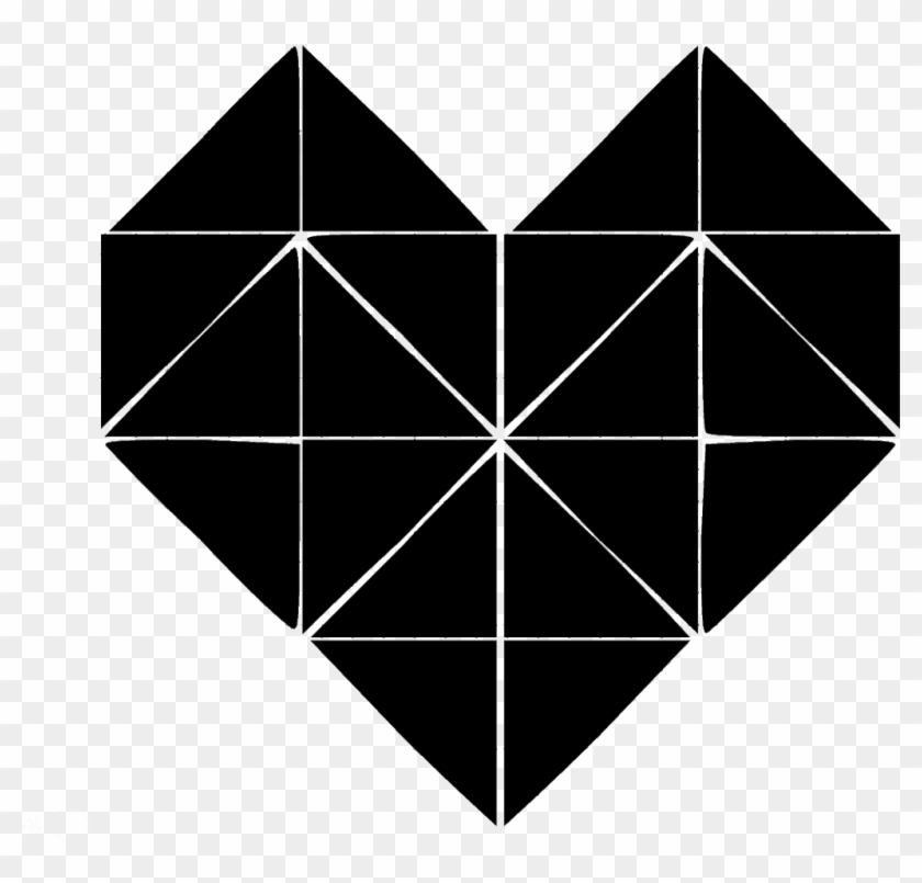 Geometric Heart - Geometric Line Design Heart Clipart