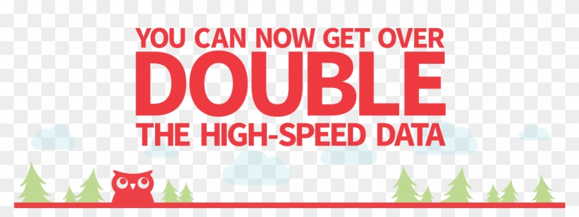 You Can Now Get Over Double The High-speed Data - Graphic Design Clipart #4898397