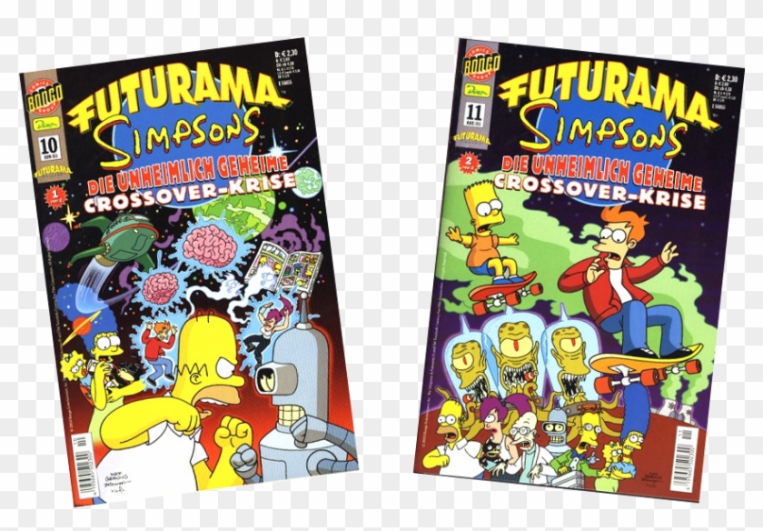Futurama Simpsons Crossover German Logo - Futurama Simpsons Infinitely Secret Crossover Crisis Clipart #4898733