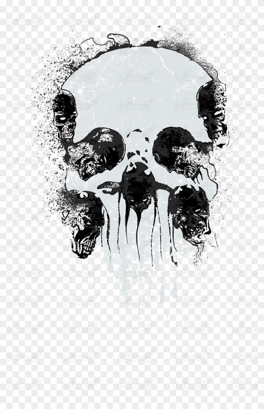#zombie #skull - Illustration Clipart