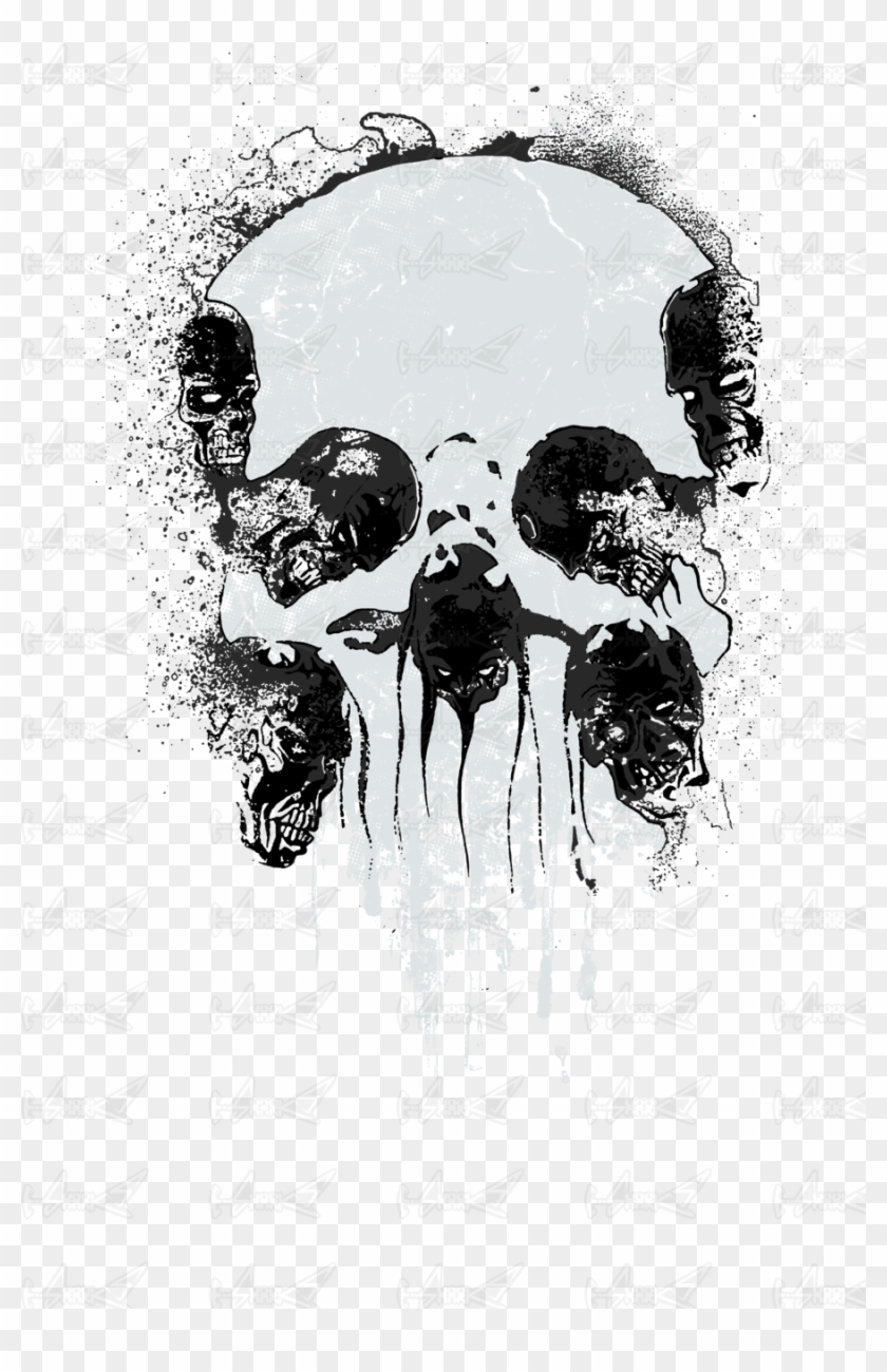 #zombie #skull - Illustration Clipart #4899290