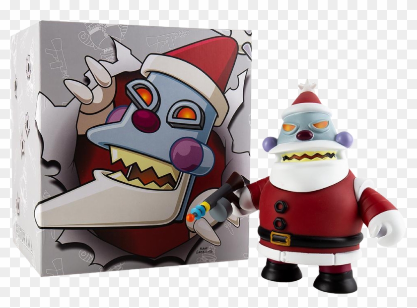 Robot Santa Claus Naughty 6” Vinyl Figure - Kidrobot Futurama Santa Clipart