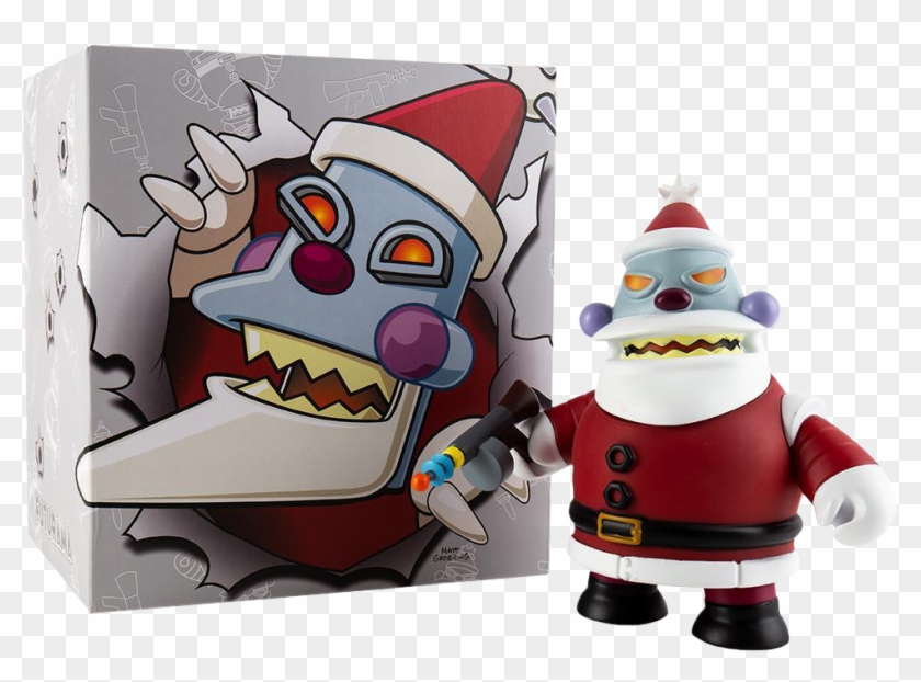 Robot Santa Claus Naughty 6” Vinyl Figure - Kidrobot Futurama Santa Clipart #4899456