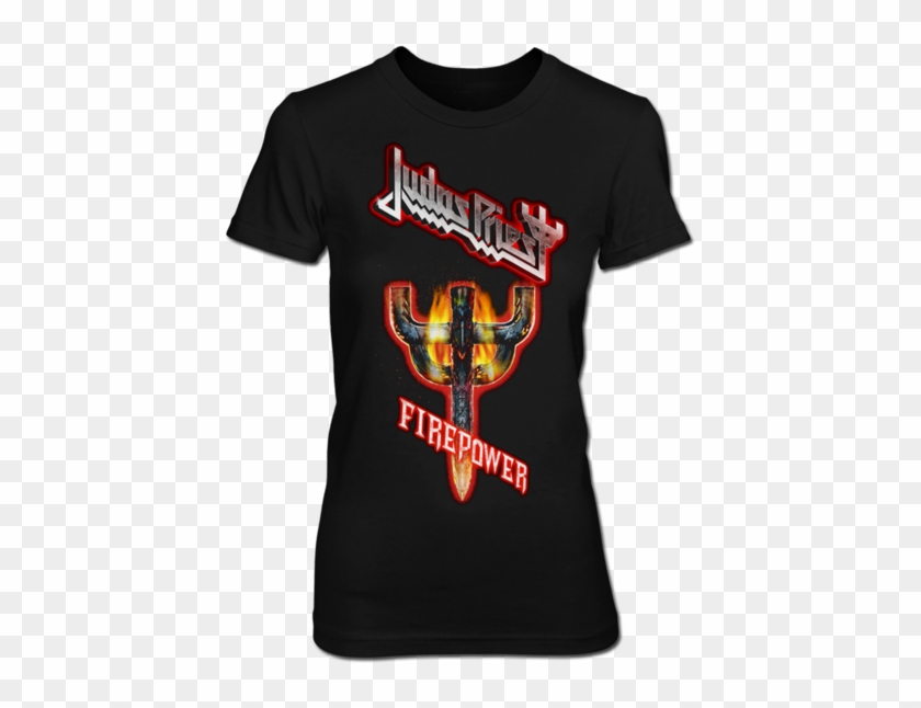 Firepower Emblem Ladies Tee - Judas Priest Clipart #4899713