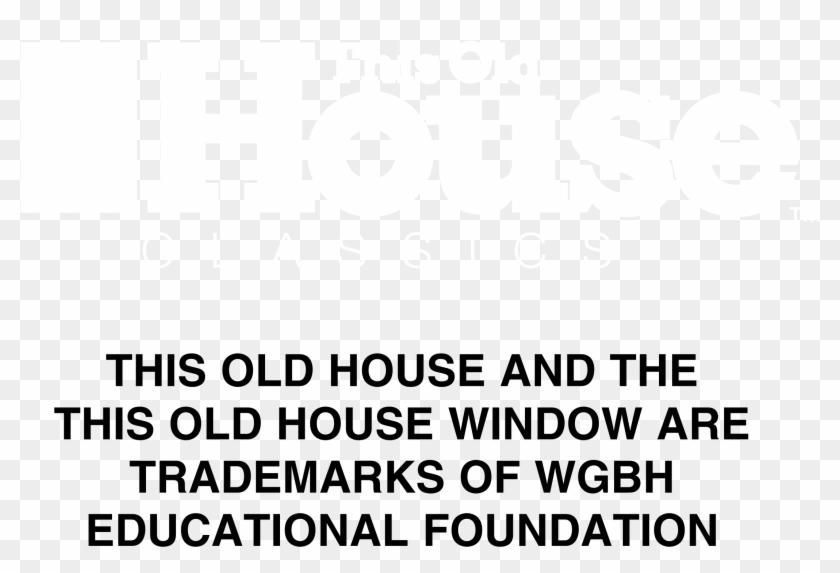 This Old House Logo Black And White - Colorfulness Clipart