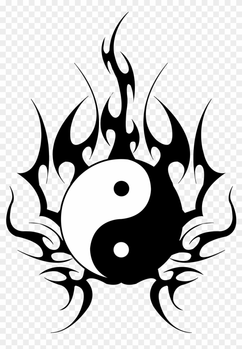 775 X 1030 4 - Tattoo Yin Yang Tribal Clipart