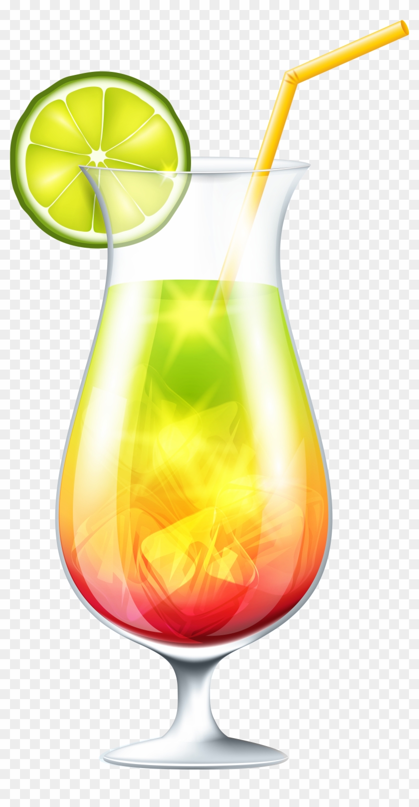 Cocktail With Lime Png Clip Art Image - Hurricane Transparent Png #490535