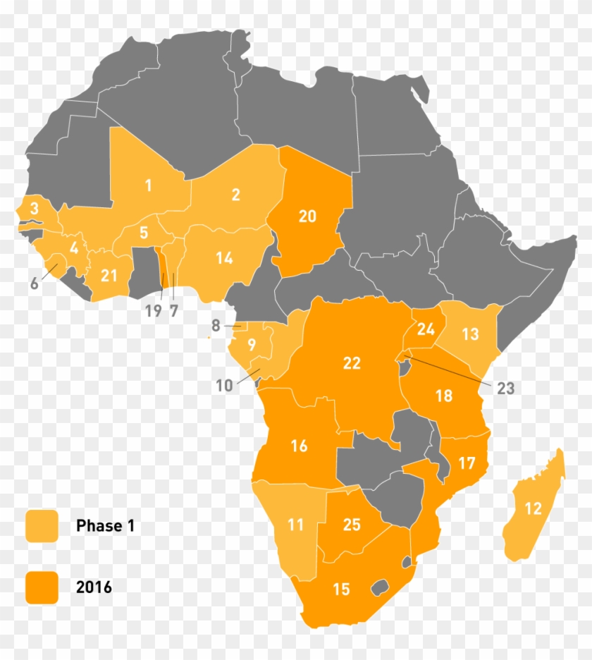 Map Of Projects - Akon Lighting Africa Map Clipart