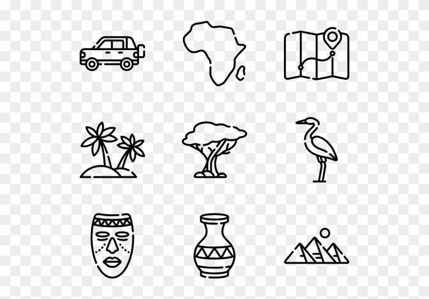 Africa - Design Vector Icon Clipart #490703