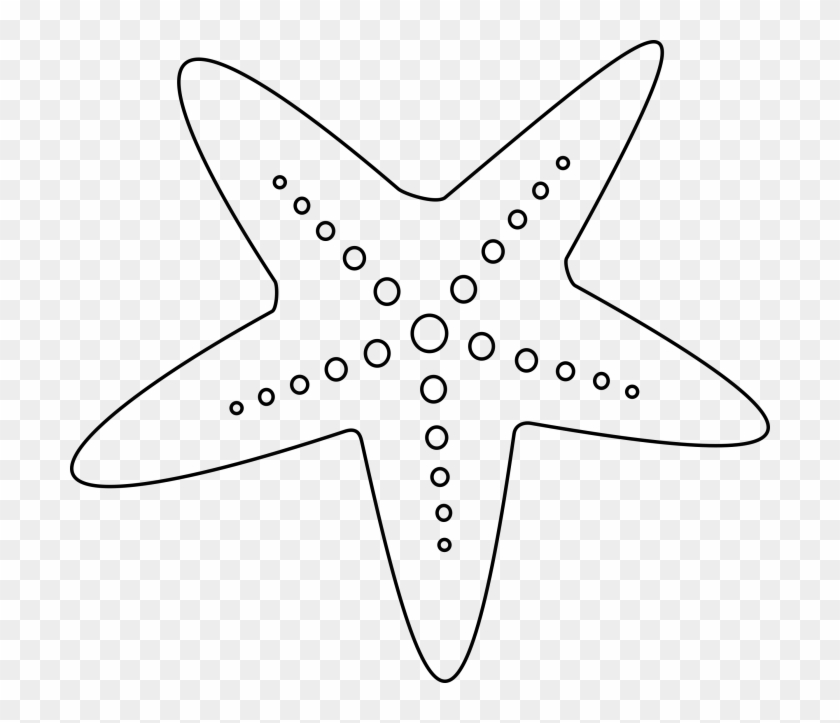 Starfish Png Outline Jpg - Star Fish Clip Art Transparent Png #490837