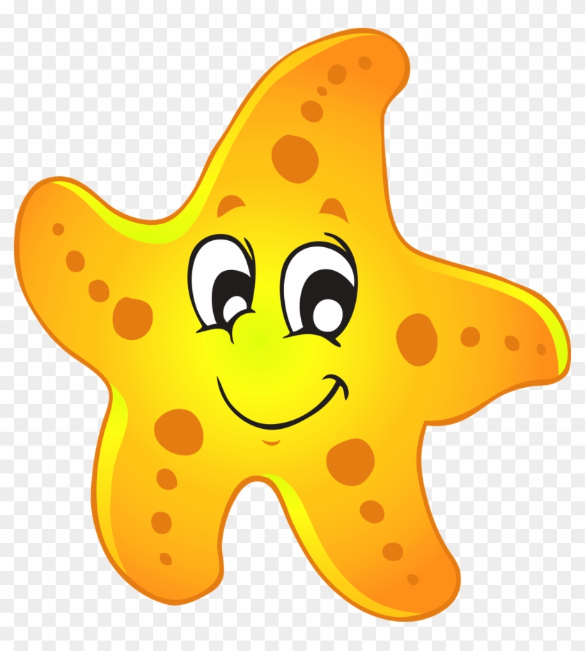 Starfish Clip Art Starfish 1262 1346 Transprent Png - Cartoon Star Fish Png Transparent Png #490907