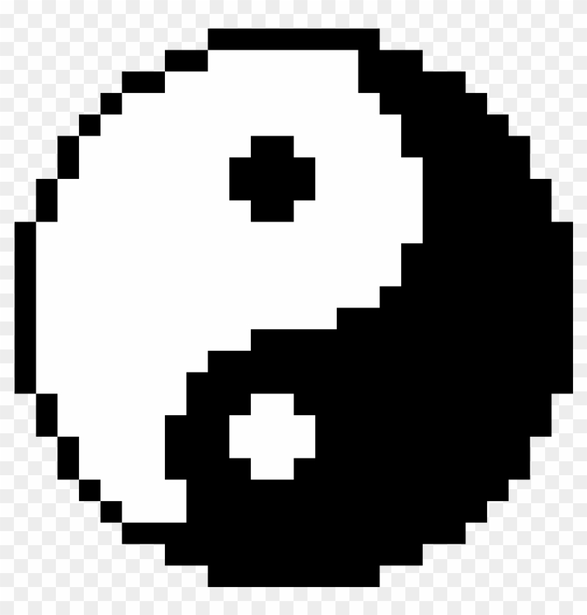 Yin Yang - Yin Yang Pixel Art Clipart #491116