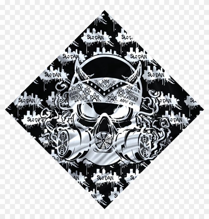 Demon Skull Bandana Clipart