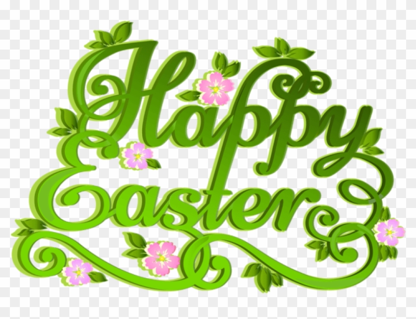 Free Png Download Green Happy Easter Transparent Png - Happy Easter Clipart Png
