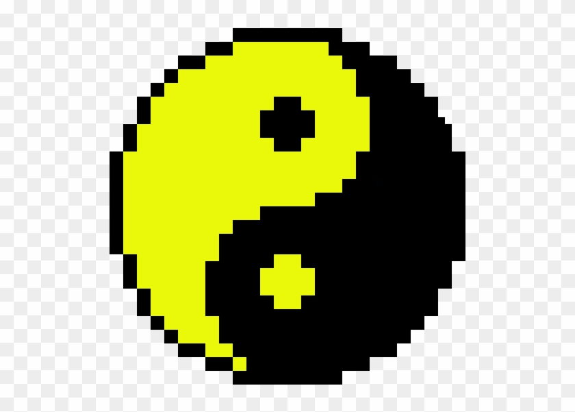 Yin Yang - Yin Yang Pixel Art Clipart