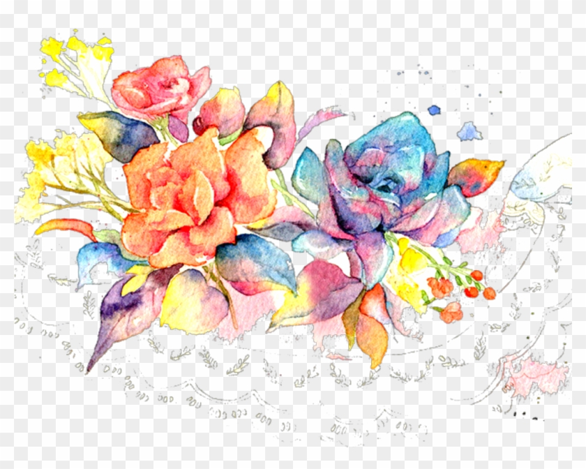 Download Ftestickers Watercolor Succulent Succulents Colorful Clipart 491415 Pikpng