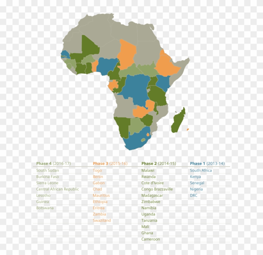 Over 120 English And French-speaking Writers From All - Music In Africa Map Clipart #491474