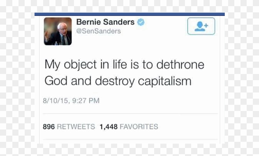 Bernie Sanders Tweet - Citrix Partner Clipart #491475