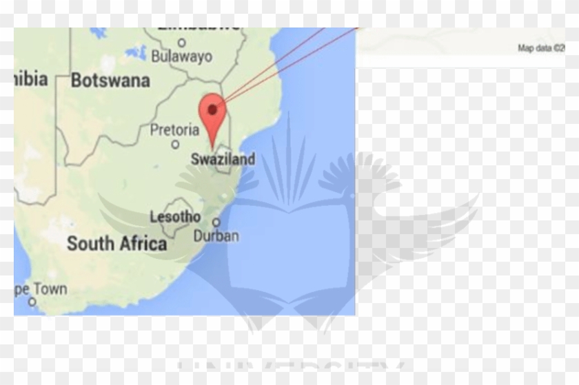 A Google Map Showing The Location Of Lochiel In Mpumalanga, - Atlas Clipart #491615