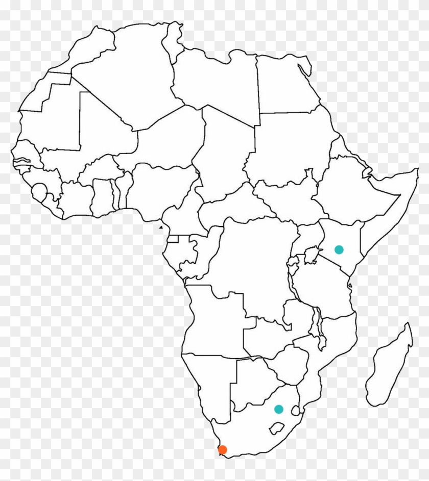 Africa - Sub Saharan Africa Outline Clipart