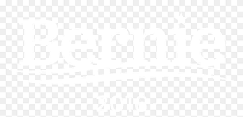 Bernie Sanders 2016 Logo Black And White - Johns Hopkins Logo White Clipart
