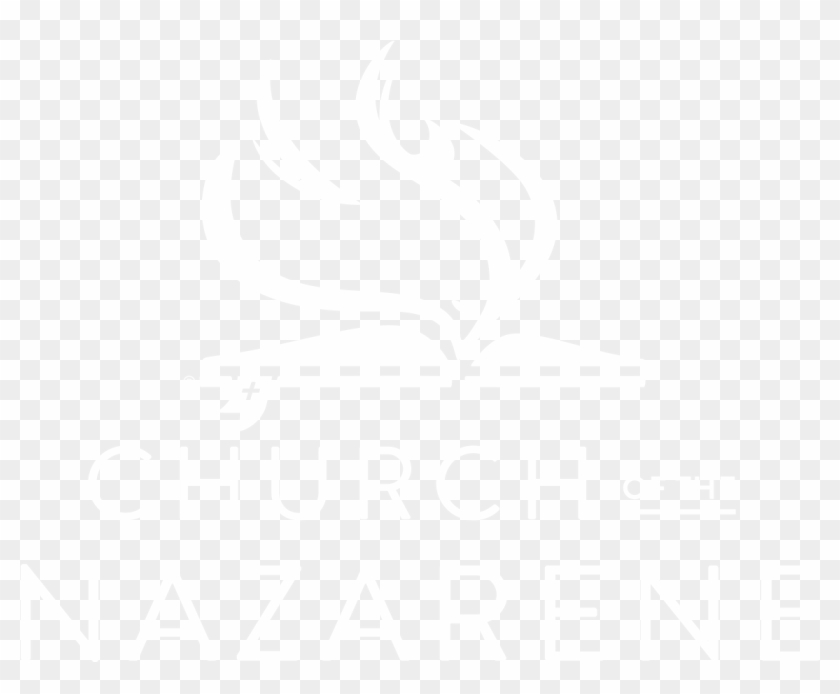 Nazarene Logo-stacked White - Calligraphy Clipart