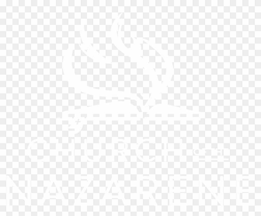 Nazarene Logo-stacked White - Calligraphy Clipart #492267