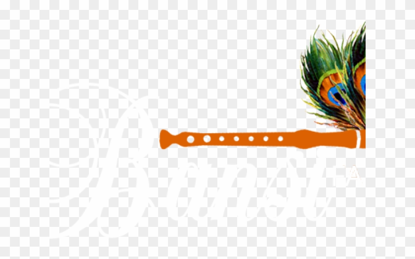 Krishna Clipart Bansi - Clipart Krishna Bansuri For Ppt Background On Top - Png Download