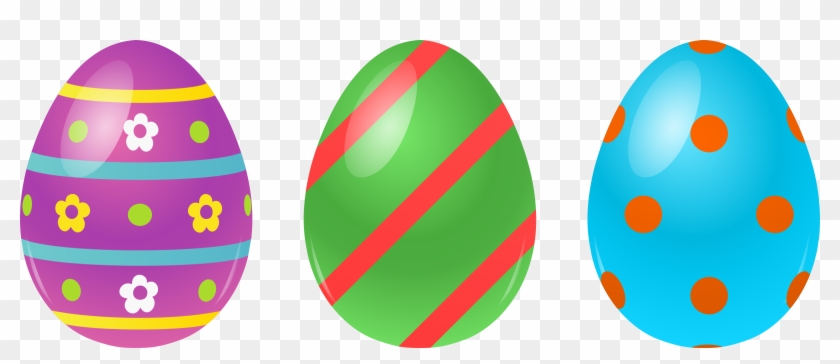 2400 X 926 6 - Easter Eggs Clip Art - Png Download
