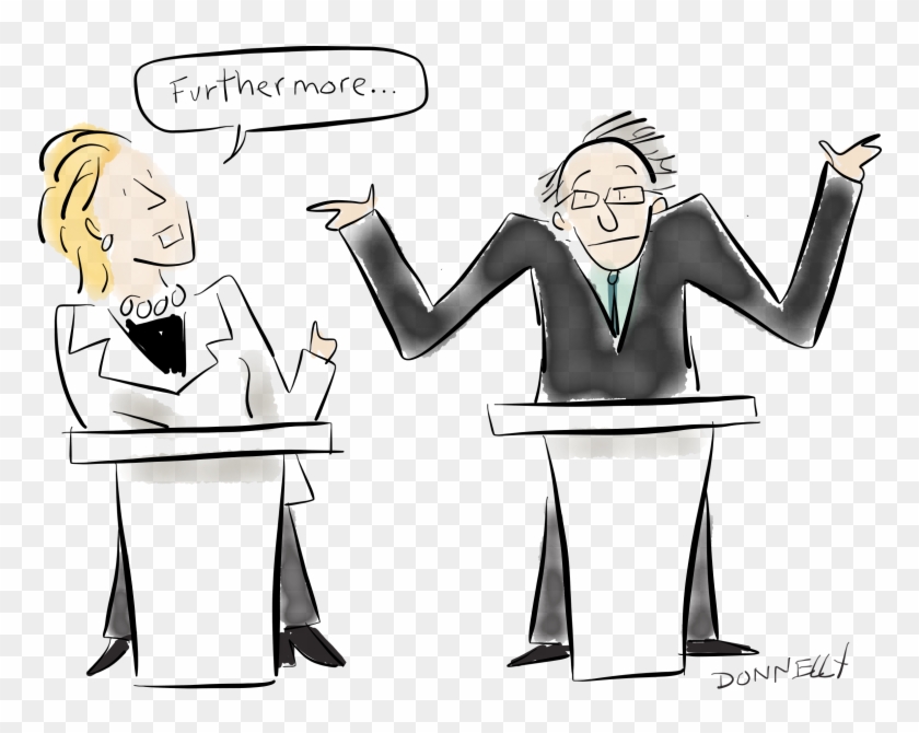 Hillary Clinton And Bernie Sanders Met In Brooklyn - Hillary Clinton 2016 Debate Brooklyn Clipart