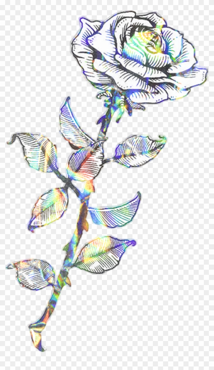Flower Glitch Glitter Tattoo Sketch Clipart #493018