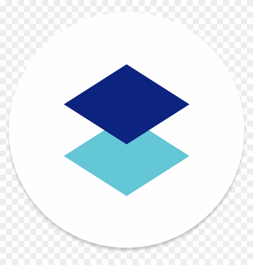 Computer Icon For Dropbox Paper App - Circle Clipart