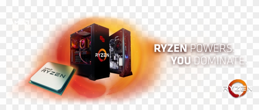 Amd Ryzen Pc - Ryzen Pc Png Clipart