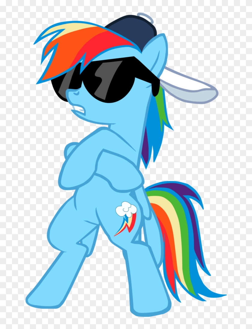 Flutterflyraptor, Backwards Ballcap, Backwards Cutie - My Little Pony Rainbow Dash Swag Clipart #493512