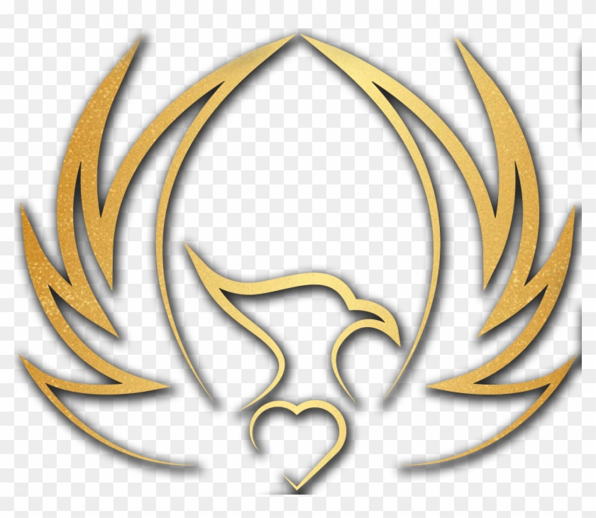 3d Gold Phoenix Clipart